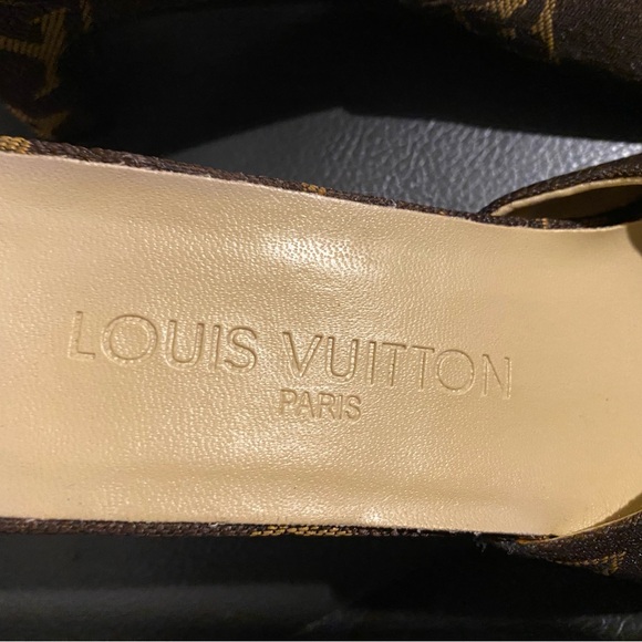 Luis Vuitton monogram slides size 8 - Picture 4 of 9